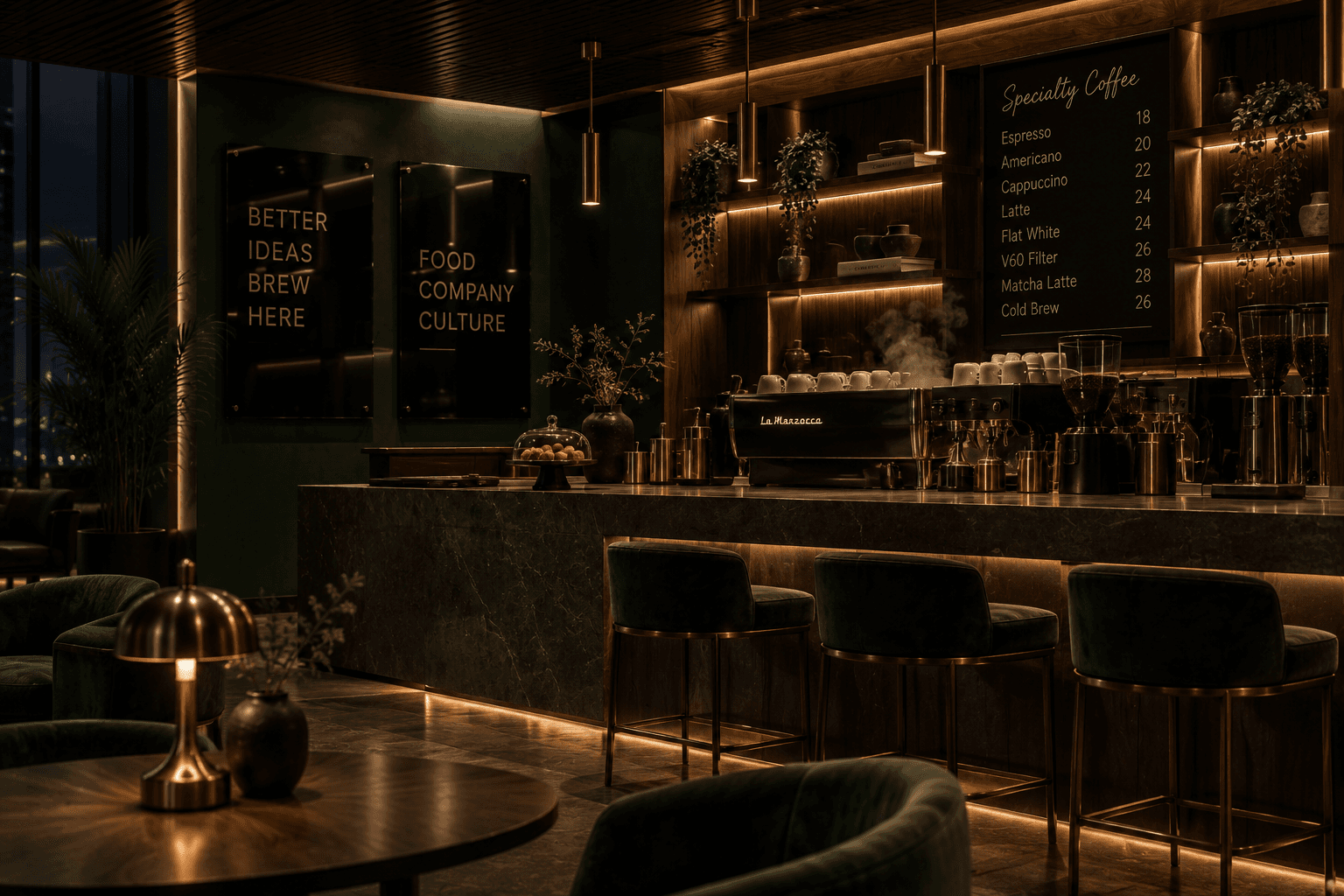The café bar